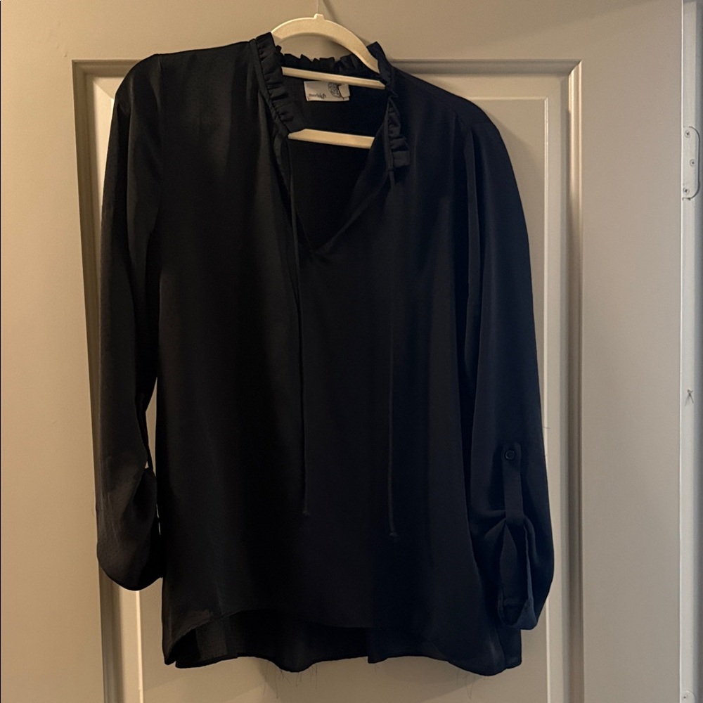 Everleigh Elegant Black Women's Blouse